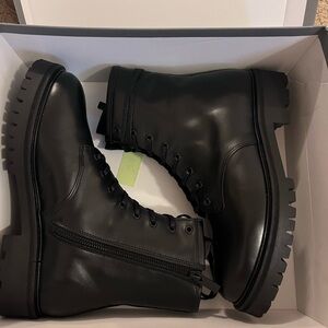 Thursday Black Combat Boots